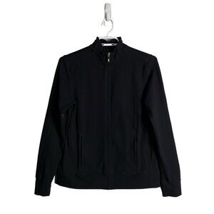 Lands' End Women's Black Performance Wear Full Zip Jacket